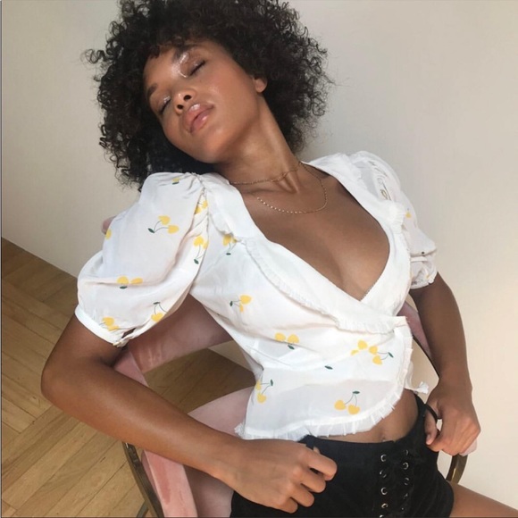 ✨FOR LOVE & LEMONS✨Ashland Wrap Blouse - Picture 1 of 6